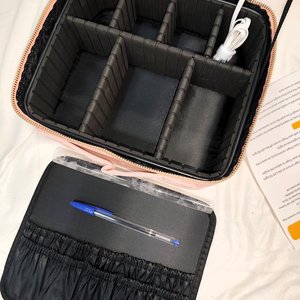 Organizador Necesser de Maquillaje con Espejo LED y Carga USB - imagen 6