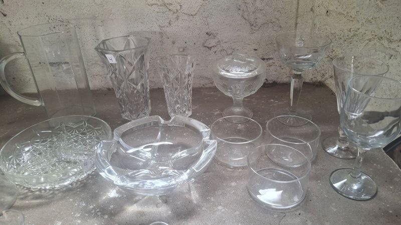 Buen lote de vidrio y cristal para decoración - imagen 2