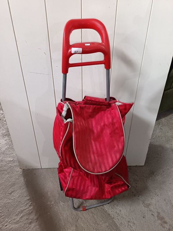 Carrito de Compras Plegable Rojo