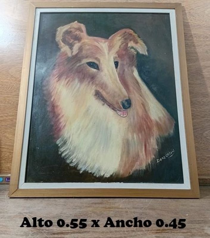 Cuadro "Collie" o "Lassie" de Dora Cetani - Arte Original