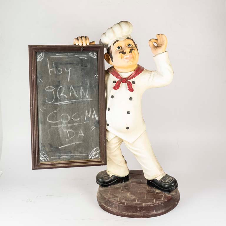 Lote siguiente: Figurita de cocinero de resina