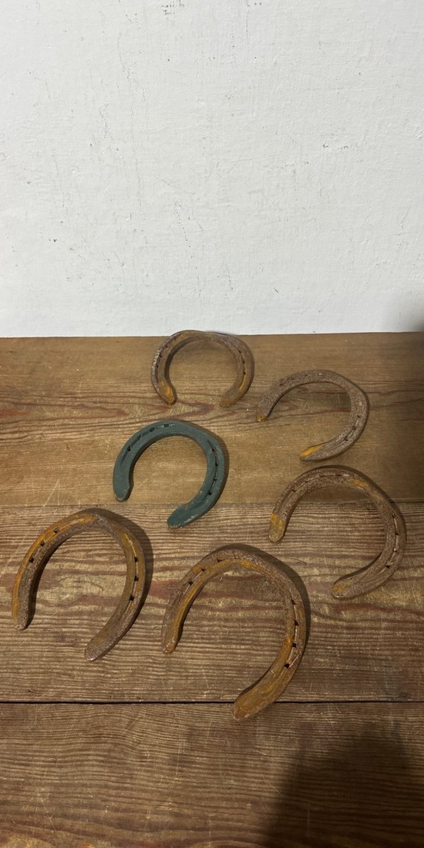 Conjunto de 6 Herraduras Metálicas para Decoración