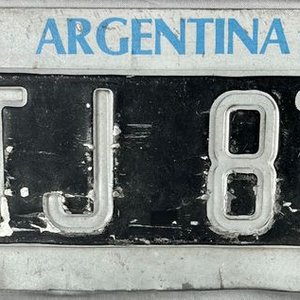 Matrícula Argentina Antigua OTJ 875 - imagen 2
