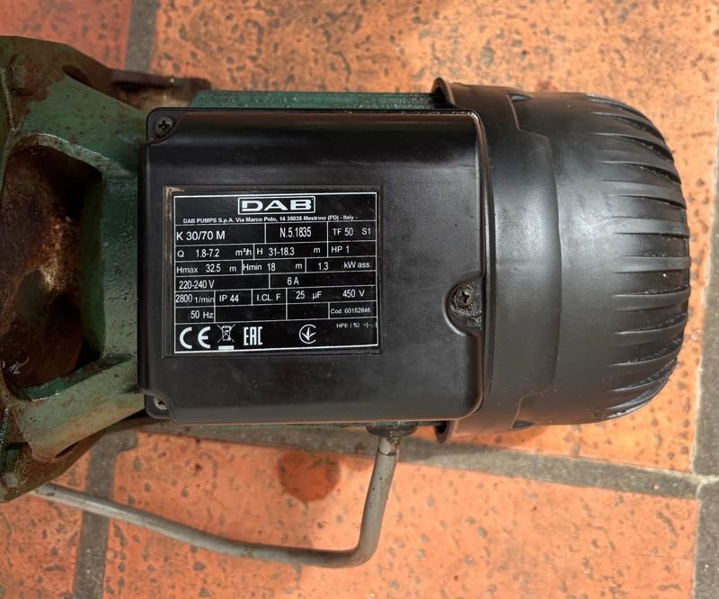 Bomba Centrífuga Biturbina DAB K 55/50 M Monofásica 2.5 HP Funcionando
