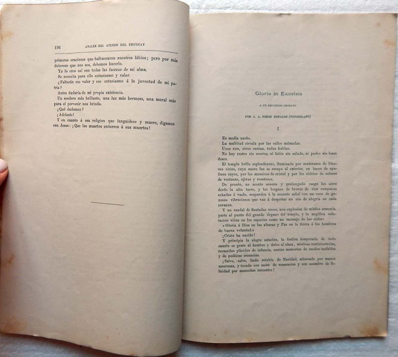 Revista Anales Del Ateneo Del Uruguay, publicación mensual de 1884 - imagen 3