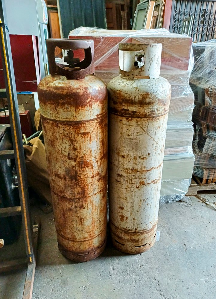 Dos Tubos de Gas de 45 kg Super Gas