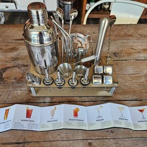 Set de Coctelería Completo con Coctelera y Accesorios - imagen 6