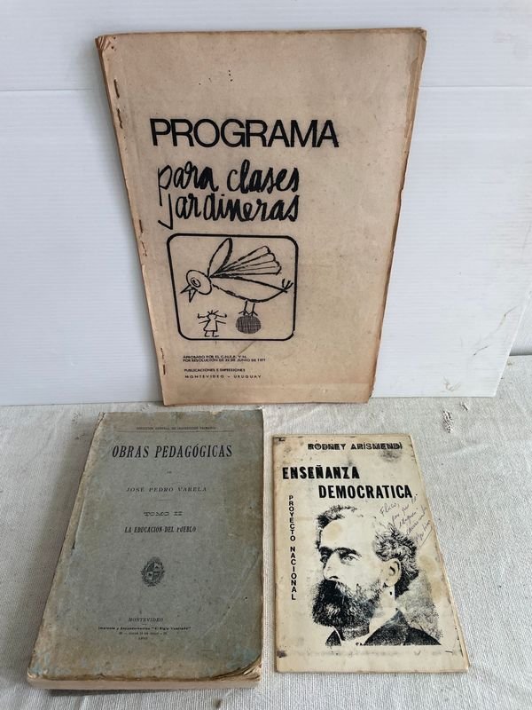 Obras Pedagógicas de J.P. Varela, Programa y Enseñanza Democrática, Edición 1910 y 1986