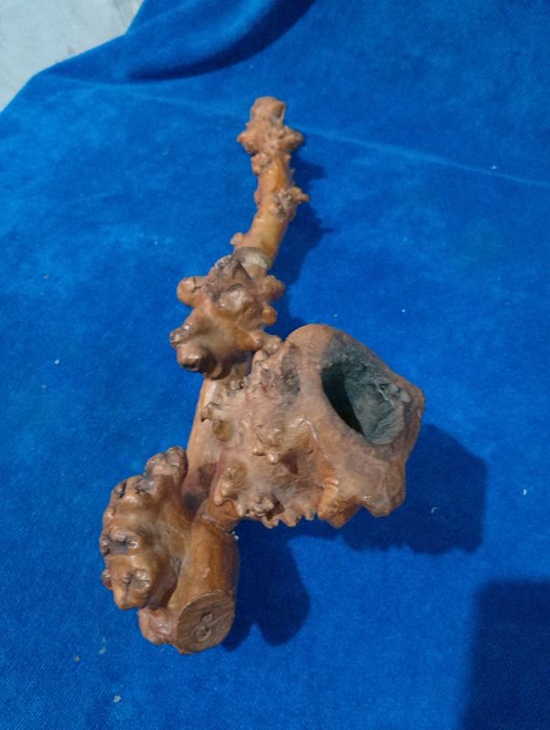 Pipa Antigua Alemana de Madera de Raíz - imagen 2