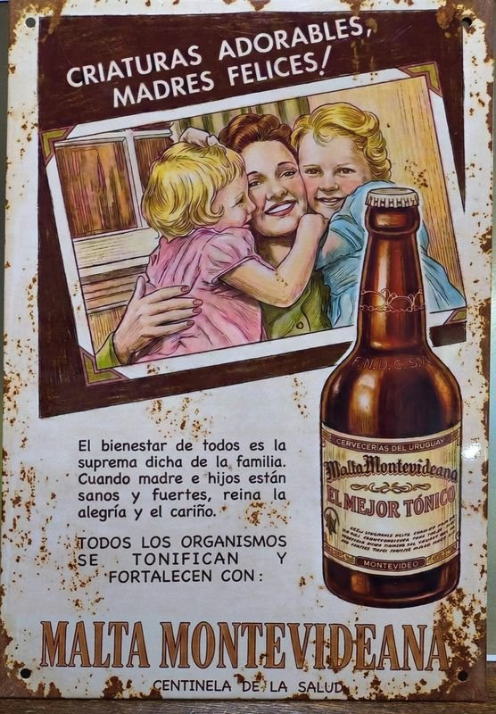 Cartel Chapa "Malta Montevideana" Criaturas Adorables