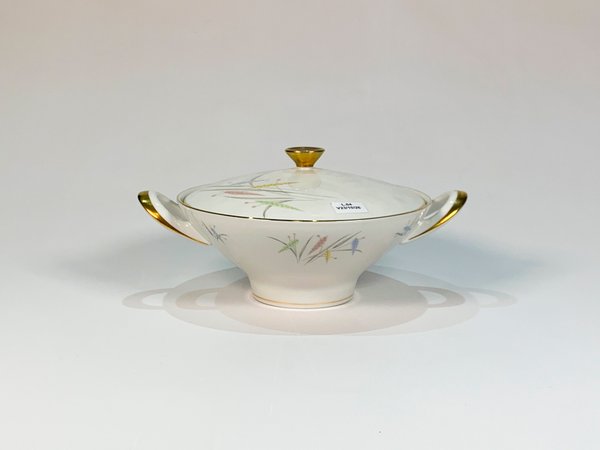 Guisera de Porcelana Bavaria Edelstein Blanca con Hojas y Espigas - imagen 1