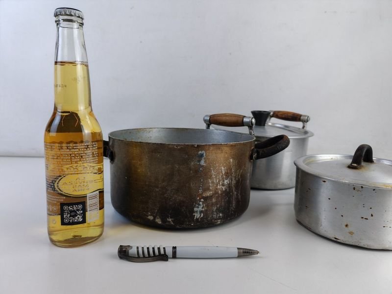 Tres Ollas de Cobre con Estilo Antiguo - imagen 4
