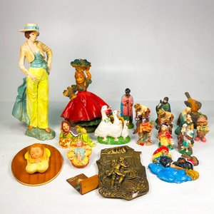 Lote de Figuras Decorativas en Yeso Variadas - imagen 2