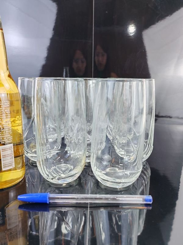 Vasos de cristal transparente - imagen 2