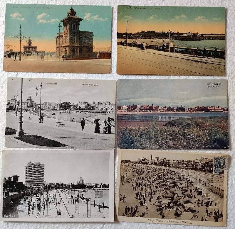 Lote siguiente: Colección de postales antiguas de Playa Pocitos, Montevideo