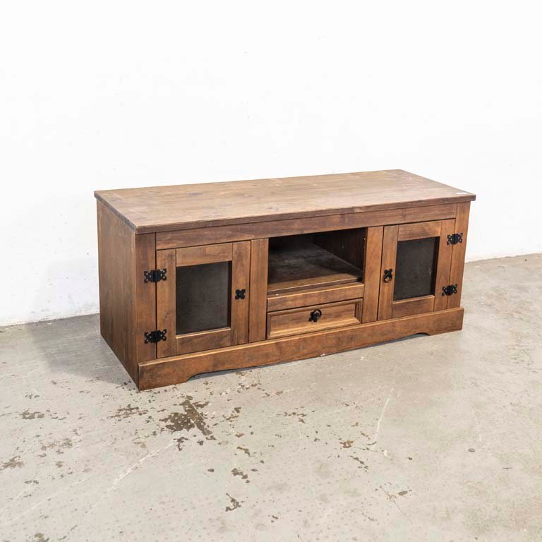 Lote siguiente: Rack de TV rústico para la decoración del hogar