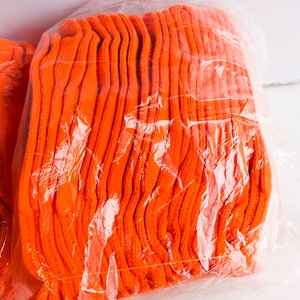 60 Pares de guantes tejido naranja - imagen 3