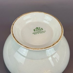 Bowl Isabelino de Porcelana Blanca con Rostros de León - John Maddock & Sons - imagen 2