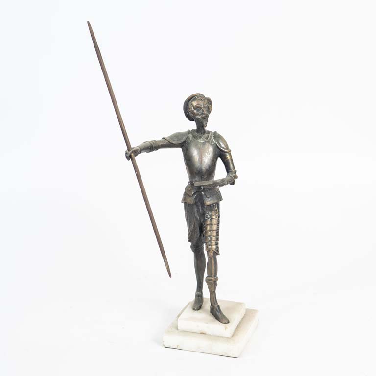 Figura de Quijote en bronce y granito - imagen 1