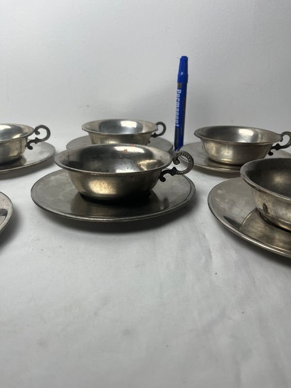 Tazas con Manijas y Saucers - imagen 7