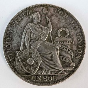 Lote anterior: Moneda de Plata Peruana 1 Sol de 1930 - 24g