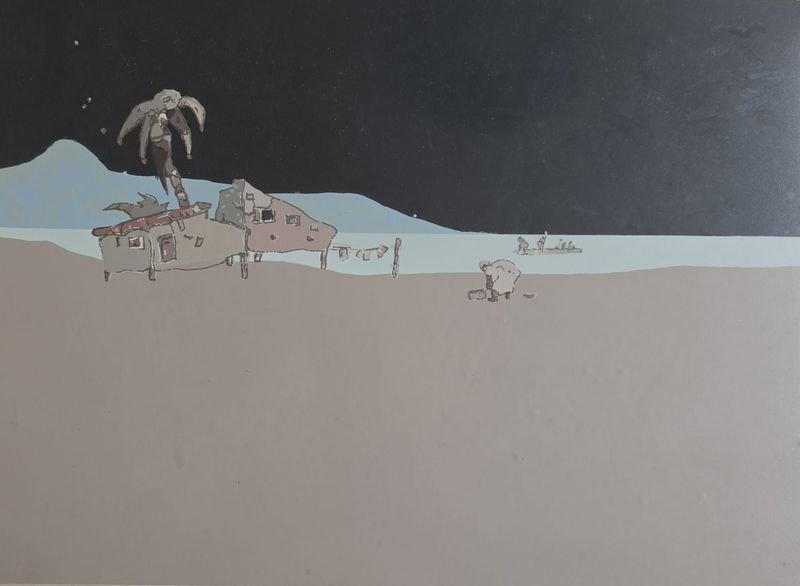 Cuadro "Paisaje" de Bruno Whitman, 35 x 25 cm