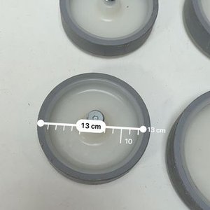 Set de 4 Ruedas Macizas para Carro o Mobiliario - imagen 2