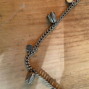Cadena de Dama Grande con Adornos Delicados de Plata - imagen 2