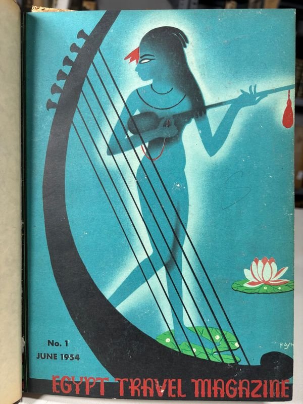 Libros y estatuas egipcias de la Revista del Viaje a Egipto - imagen 2