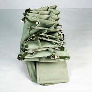 Estantería Plegable de Tela Verde 100cm con Adornos - imagen 4