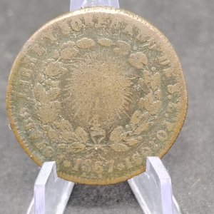 Moneda Mexicana 1/4 Real de Cobre de 1867, Ceca San Luis Potosí - imagen 4