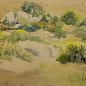 Lote anterior: Acuarela "El Peñasco" de César Pesce Castro, 1934