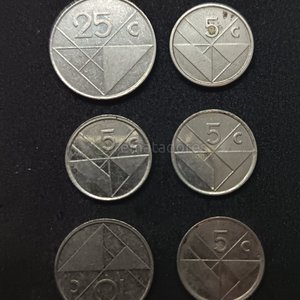 Lote de 6 Monedas Antiguas: 25 y 5 Centésimos - imagen 3