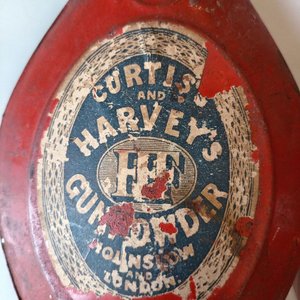 Dos Pólvoras Antiguas Curtis's and Harvey's de Metal - imagen 3