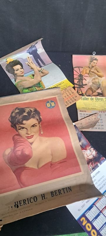 Almanaques Chicas Vestidas Vintage - imagen 3