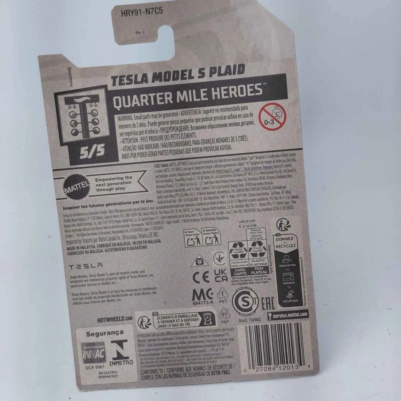 Lote #169 HotWheels Tesla Model S - Juguetes - imagen 3