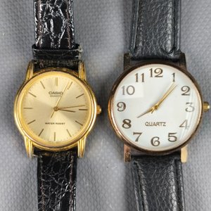 Dos Relojes Casio y Otro Dorado con Malla de Cuero - imagen 3