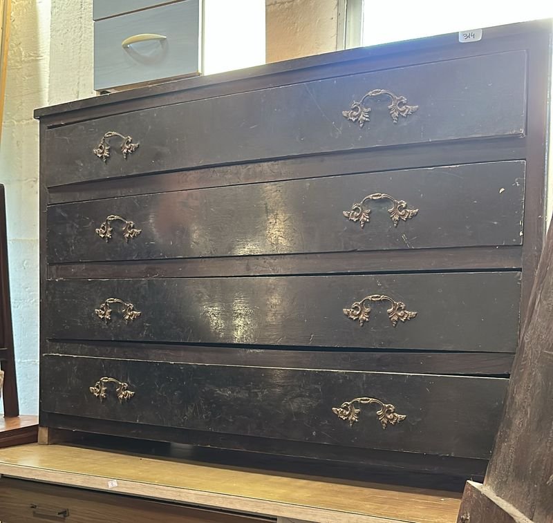 Mueble de 4 cajones con detalles ornamentales - imagen 2