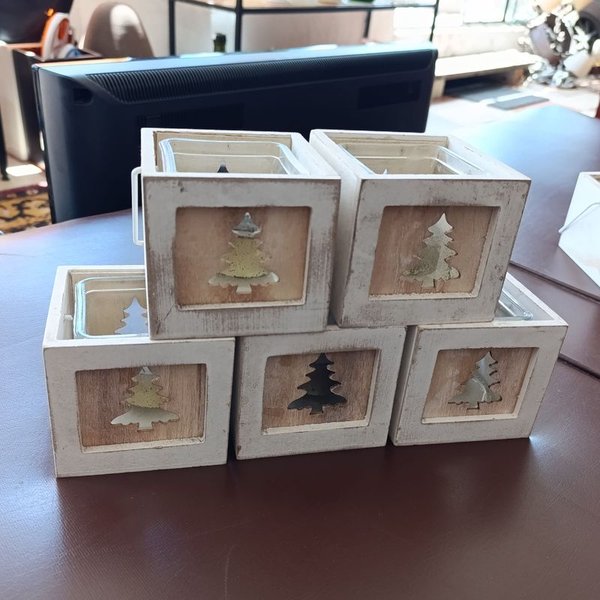 Decorativos de Navidad en Madera y Vidrio - imagen 5