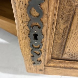 Mueble Bajo Rústico de Roble Macizo con Cajón y Puertas - imagen 9
