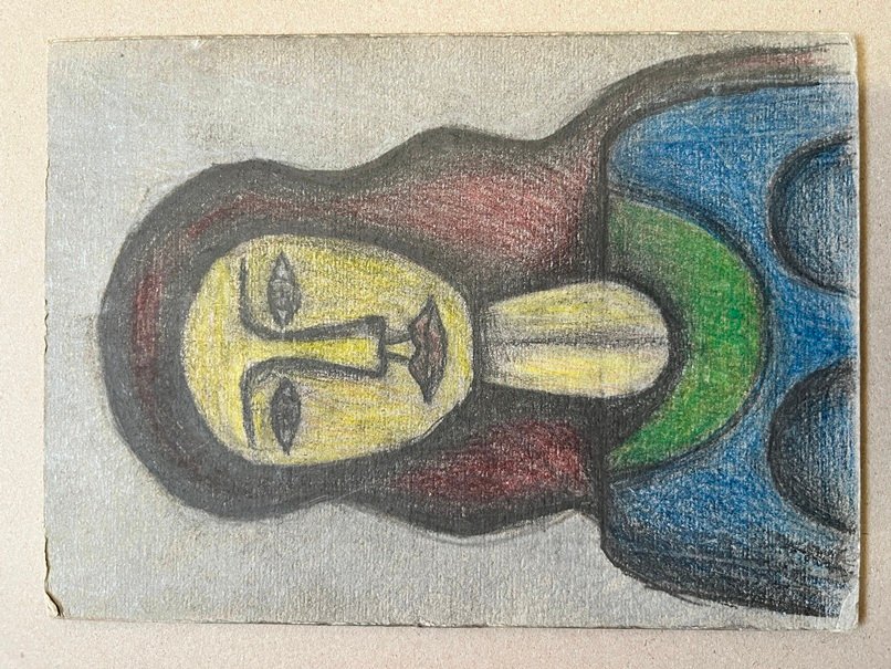Lote siguiente: Pintura de Walter Deliotti 'Dama' en cartón