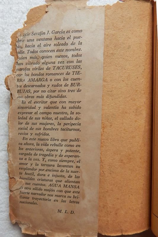 Libro de Literatura Gauchesca: Agua Mansa - imagen 2