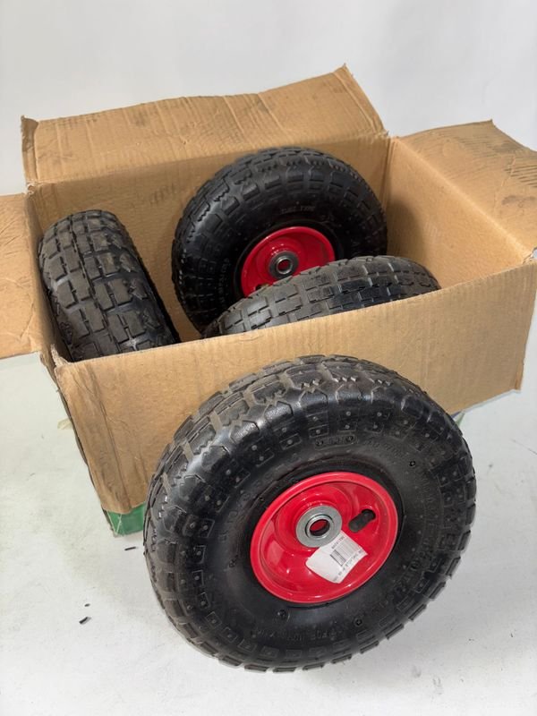 4 Ruedas Inflables para Carro de Carga - imagen 1