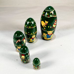 Mamushkas Árbol de Navidad con Osos y Gatos - imagen 2