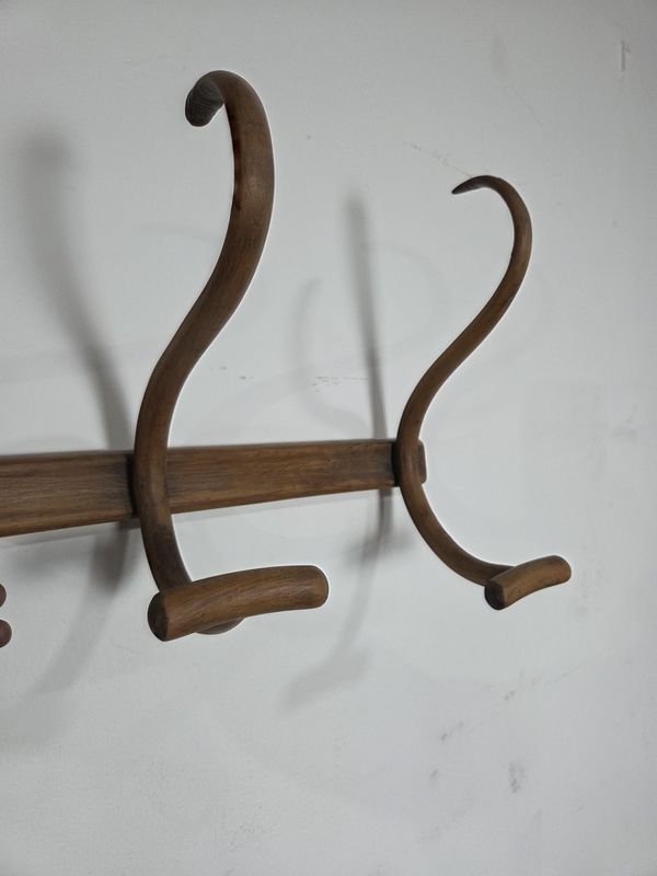Antiguo perchero Thonet de 4 ganchos en madera - imagen 4