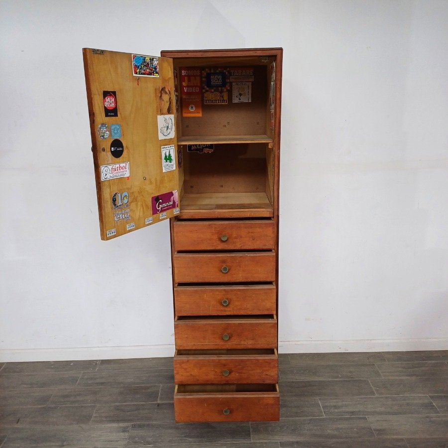 Mueble de contrachapado con 1 puerta y 6 cajones - imagen 4