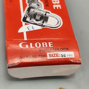 Candado Globe de Hierro, 50mm, con 3 Llaves - imagen 5