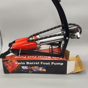 Inflador de Pie Doble Pistón CC-100A con Manómetro y Accesorios - imagen 7