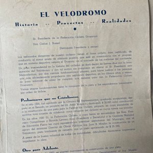 Documentos Históricos Ciclismo Uruguayo: Vuelta Ciclista 1939, Velódromo y Cartas - imagen 4