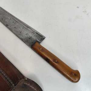 Cuchilla de Cocina Mundial con Cabo de Madera y Vaina de Cuero - imagen 3
